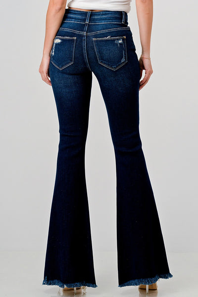 Franny Petite Dark Wash Flares