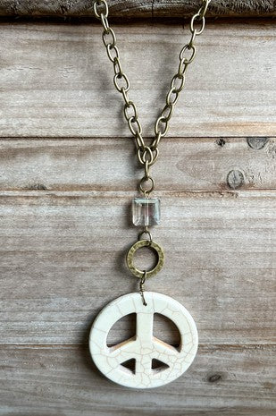Groovy Peace Necklace- 2 colors