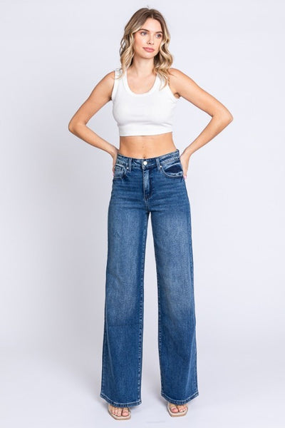 Kelsie Comfort Stretch Wide Leg by Petra