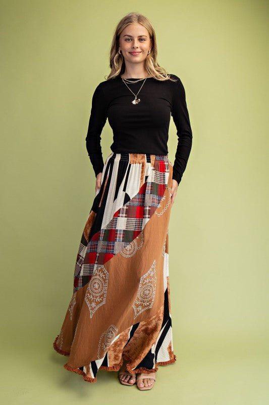 Step Into Fall Maxi Skirt