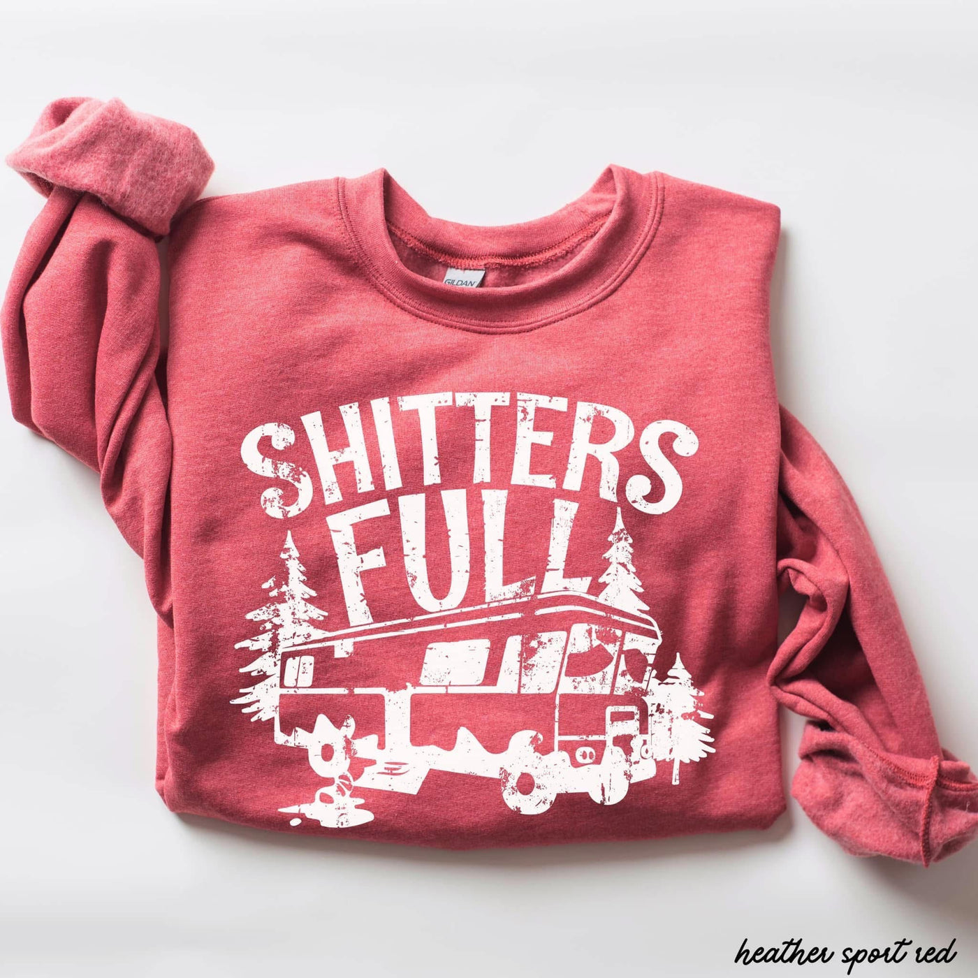 Shit*ers Full- Heather Red Fleece