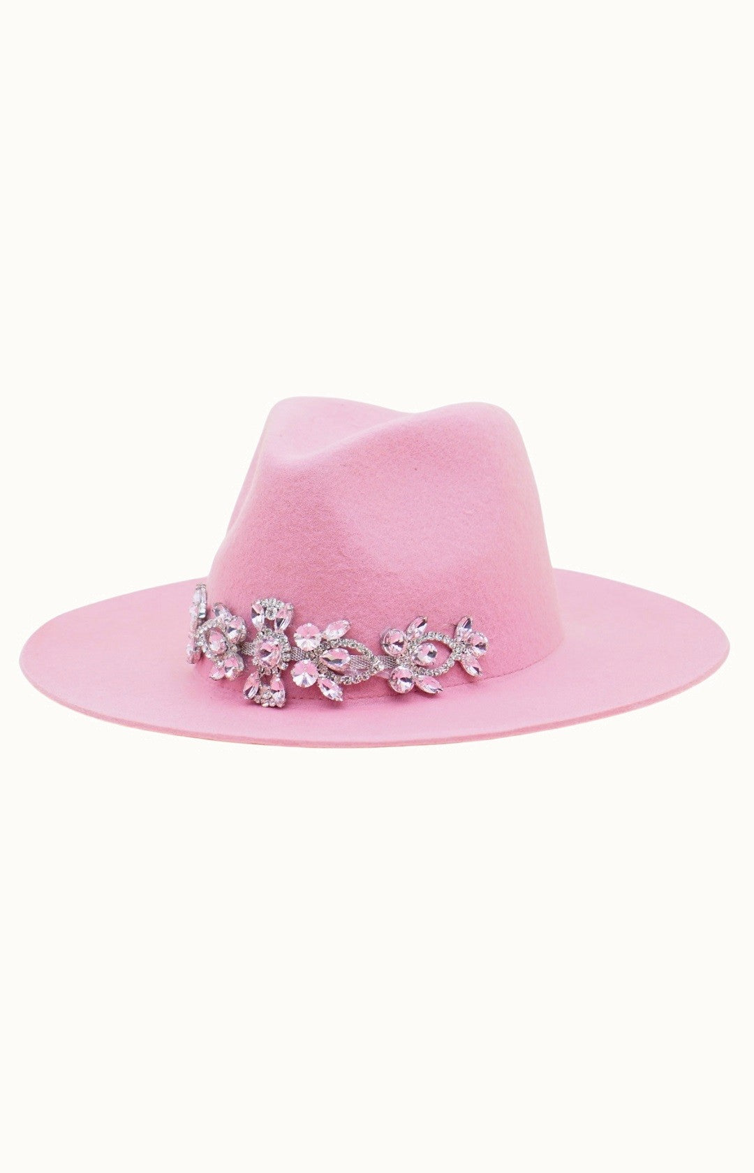 Pink Glitzy Wool Rancher Hat