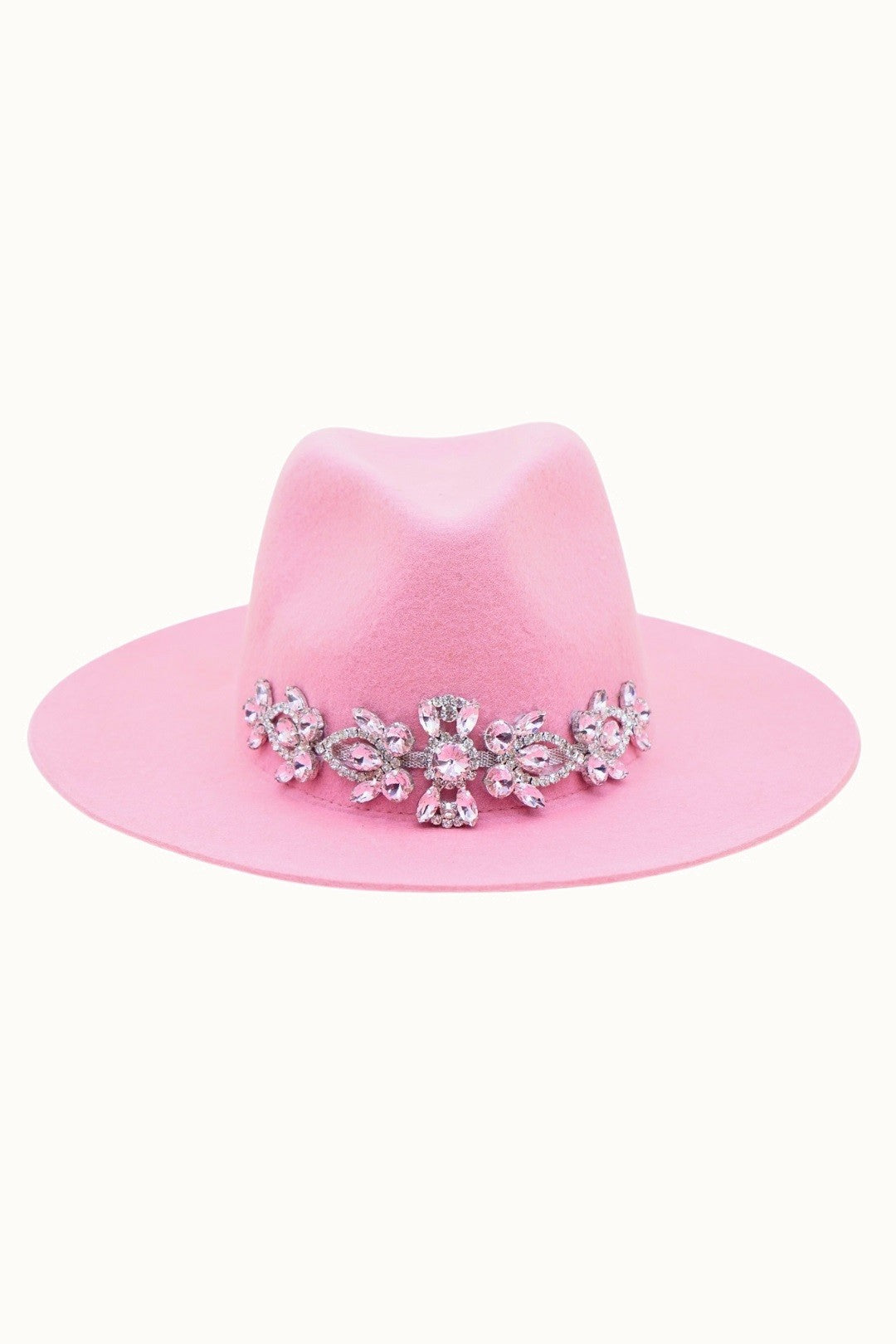 Pink Glitzy Wool Rancher Hat