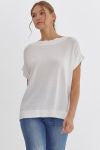 Chic Boat Neck Top (2 colors)