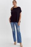 Chic Boat Neck Top (2 colors)