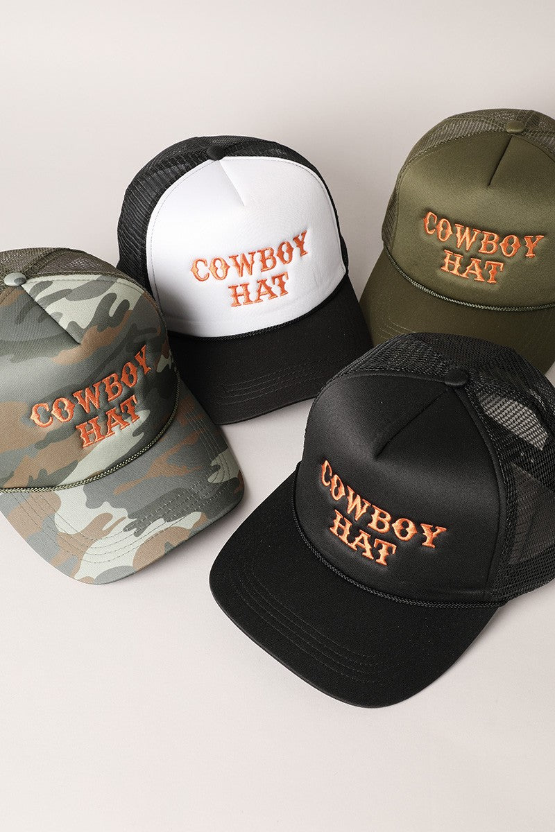 Cowboy Hat Trucker Hat