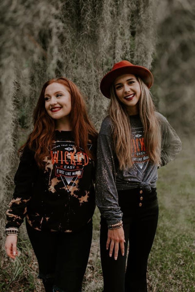 Wicked Easy Acid Washed Sweatshirt