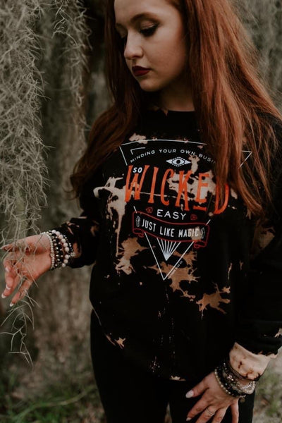 Wicked Easy Acid Washed Sweatshirt