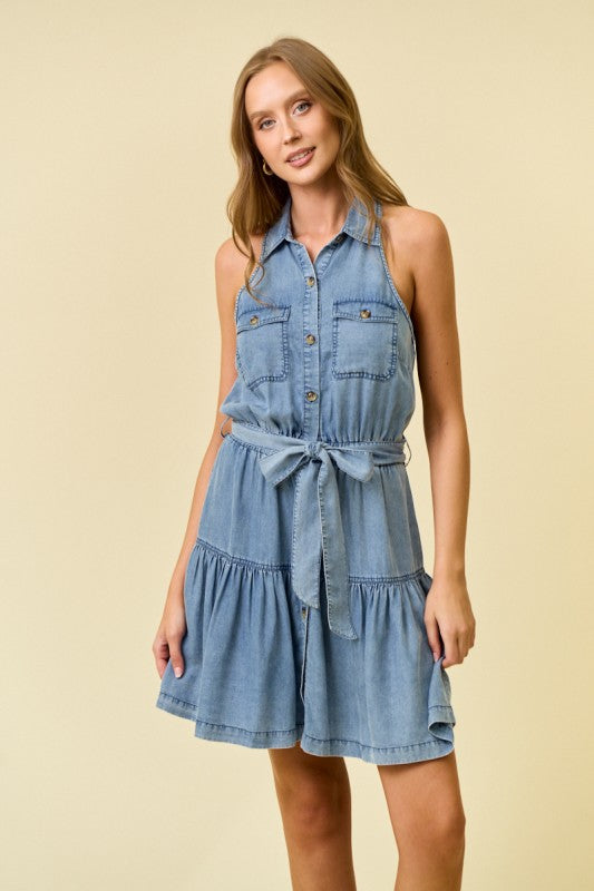 Tensile Chambray Midi Dress