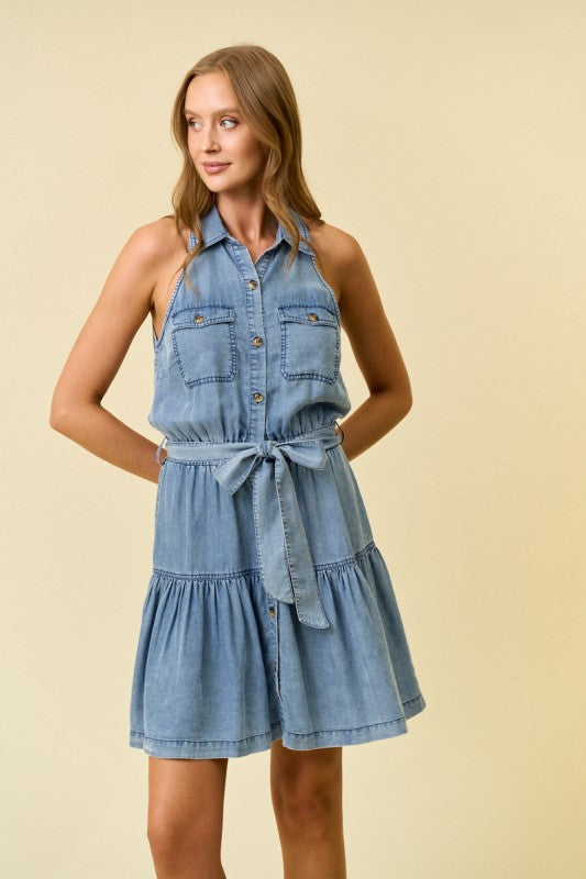 Tensile Chambray Midi Dress