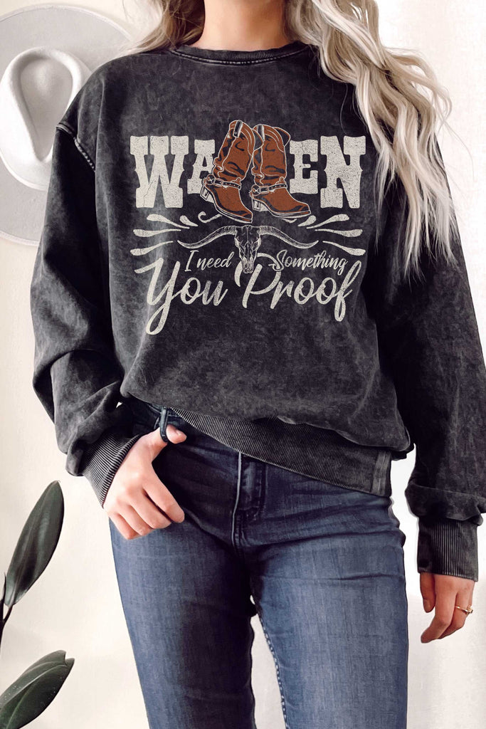 You Proof Mineral Washed Sweatshirt