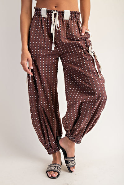 Brownie Stripped Jogger Pants
