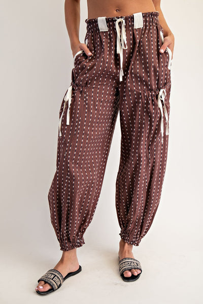 Brownie Stripped Jogger Pants