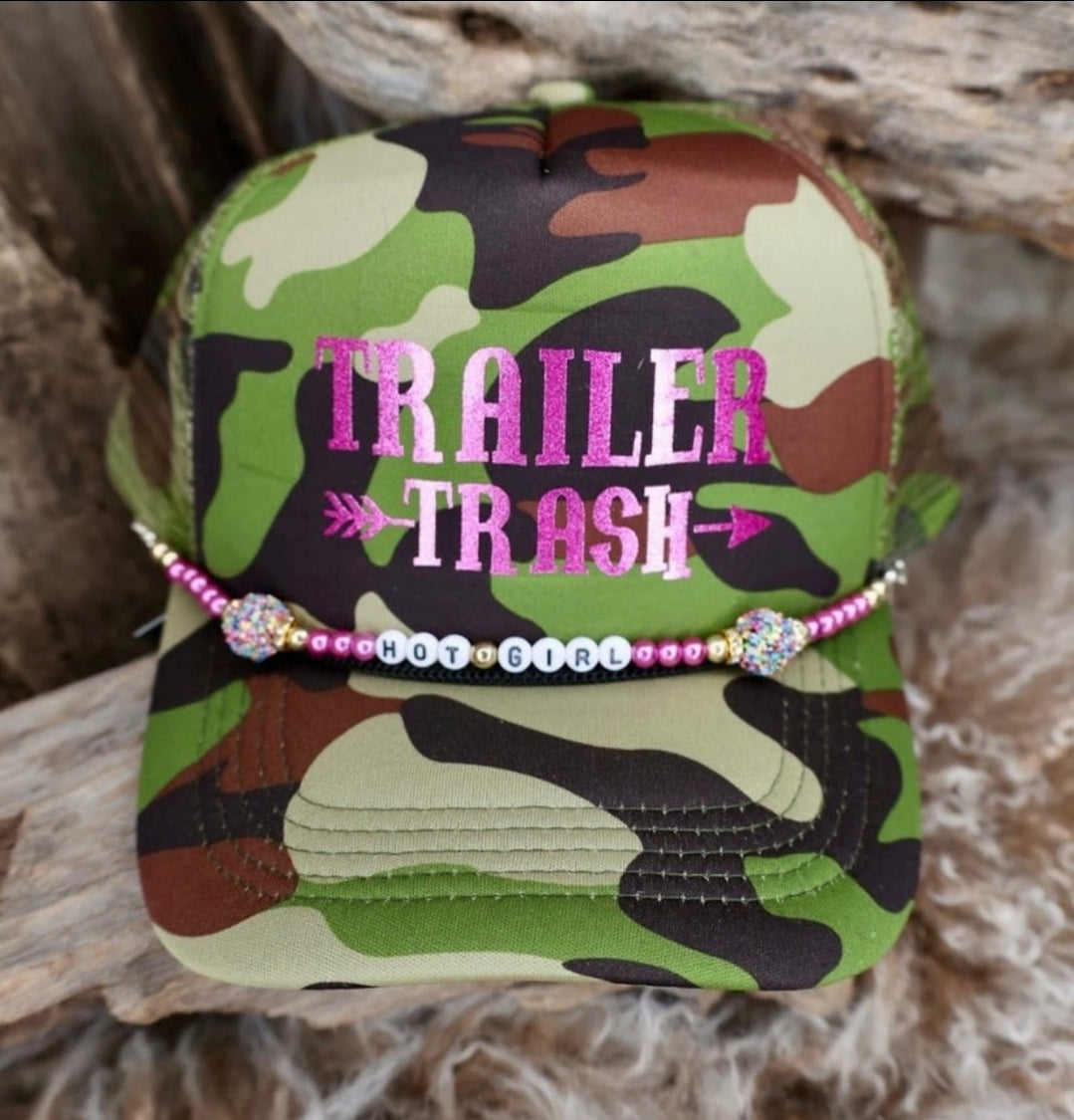 Trailer Trash Camo Trucker Hat