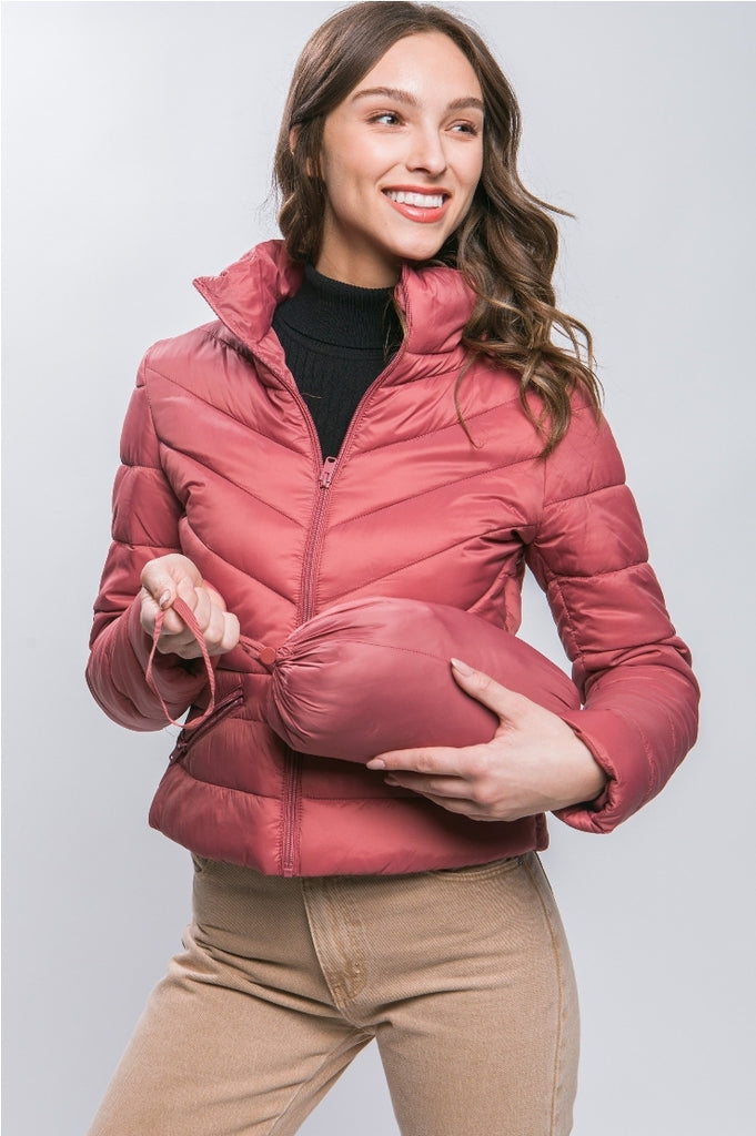 Terra Pink Puffer Jacket