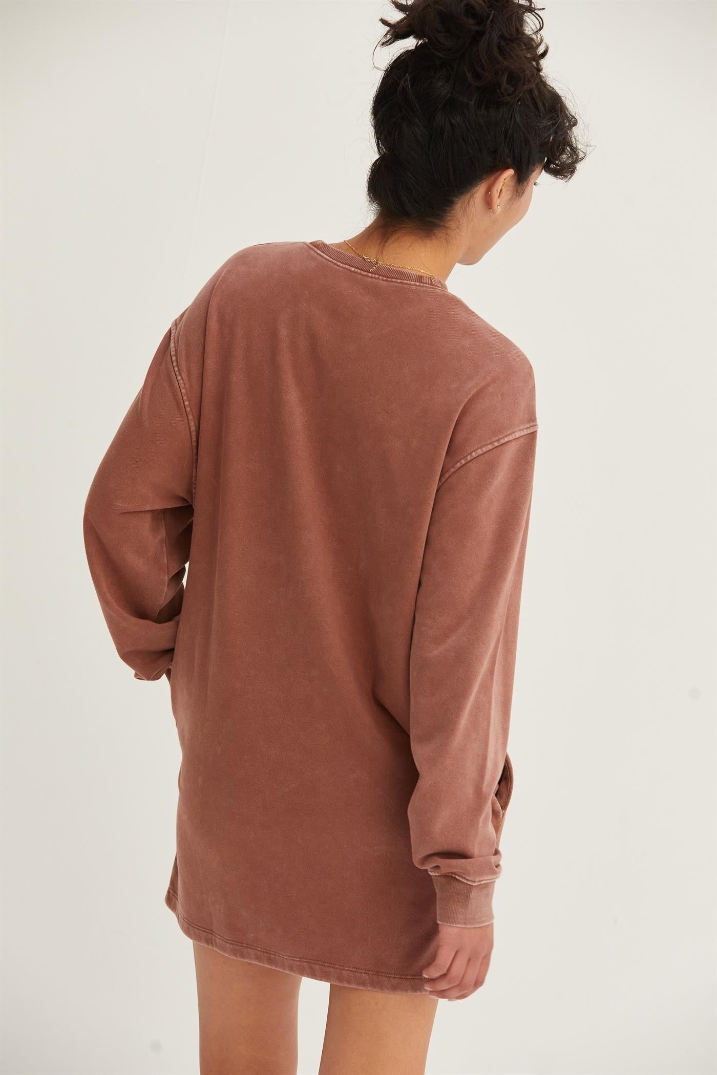 Cozy Embrace Sweatshirt Mini Dress (2 Colors)