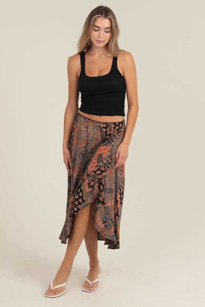 Blair Ruffle Midi Skirt