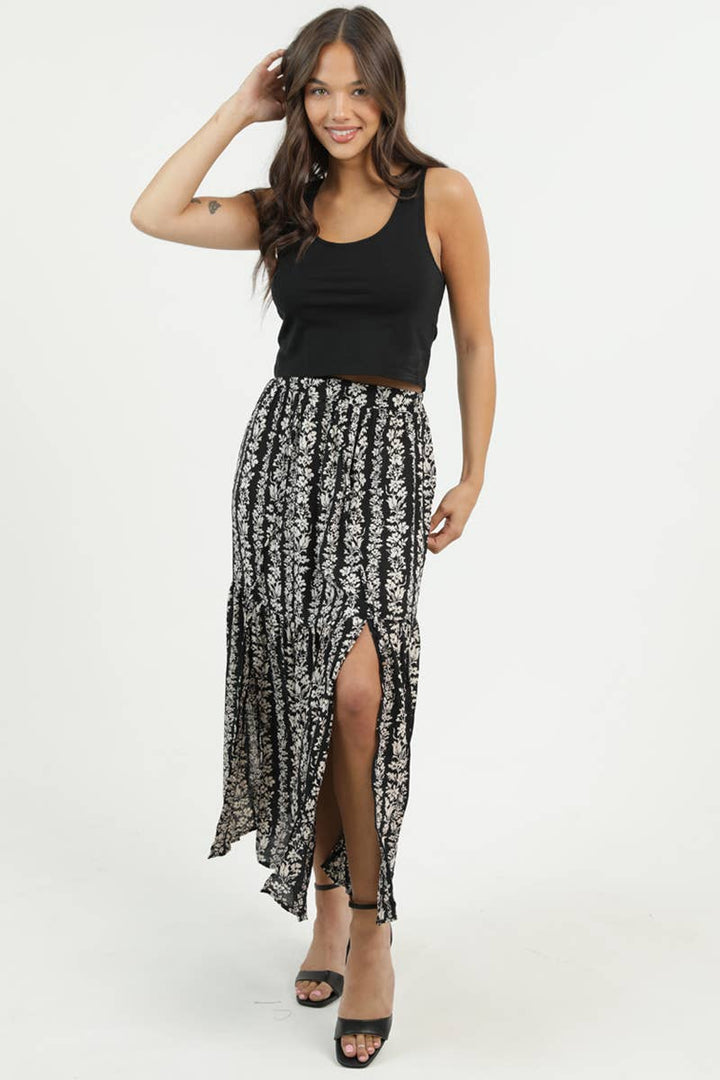 Lana Black Maxi Skirt