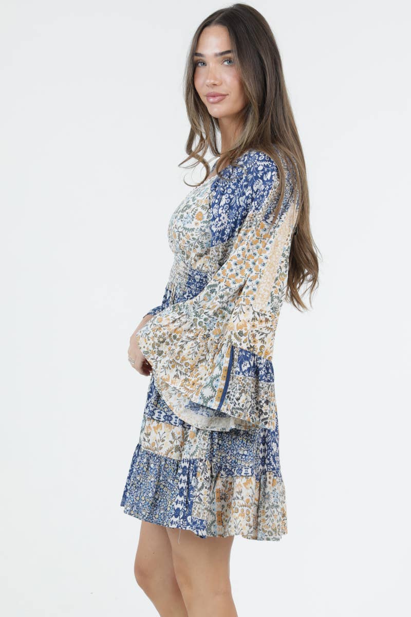 Blue Bell Boho Mini Dress