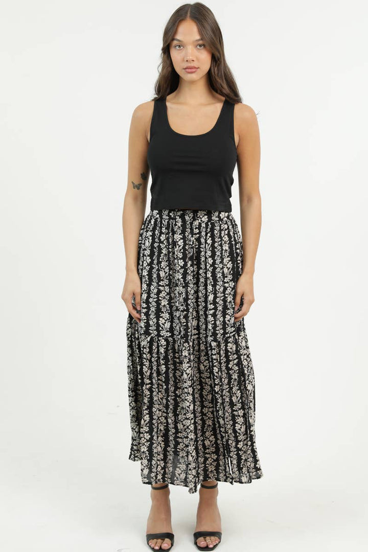 Lana Black Maxi Skirt