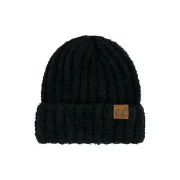 Solid Color Fuzzy Beanie