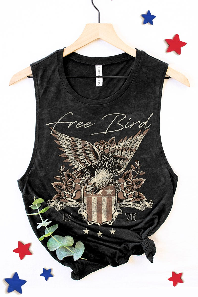 Free Bird Mineral Washed Tank