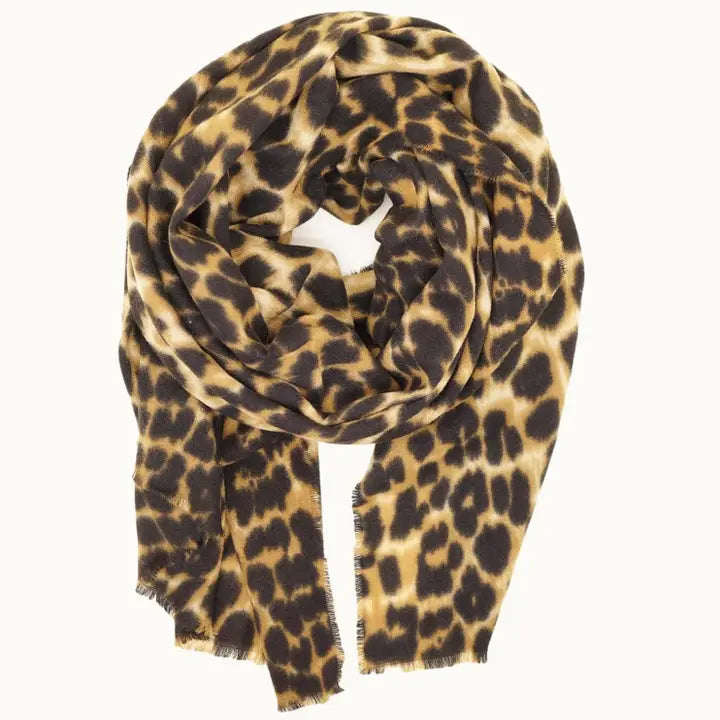 Oversize Leopard Blanket Scarf