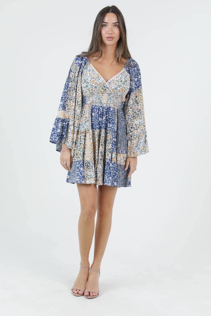 Blue Bell Boho Mini Dress
