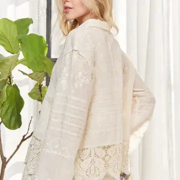 Charlotte Scallop Hem Blouse