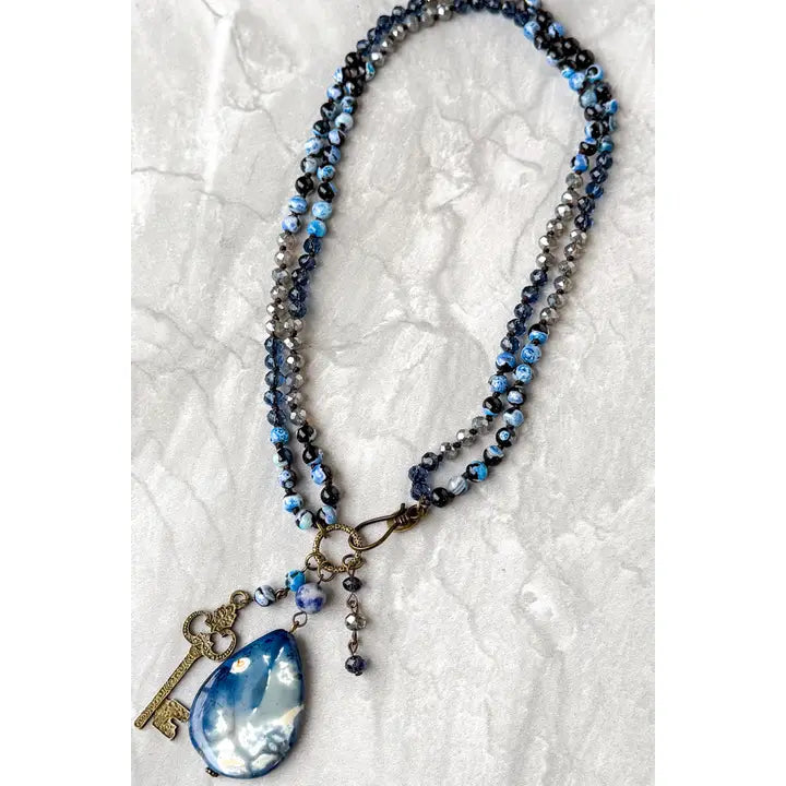 Blue Fire Suki Necklace