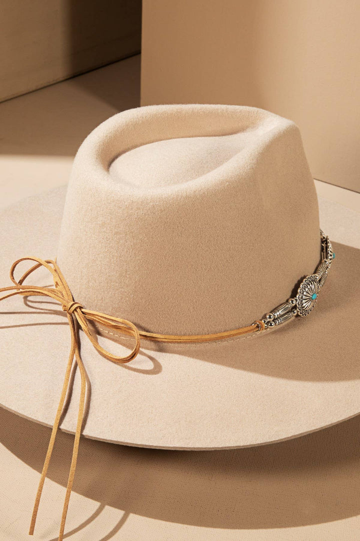 Stamped Western Concho Hat Band