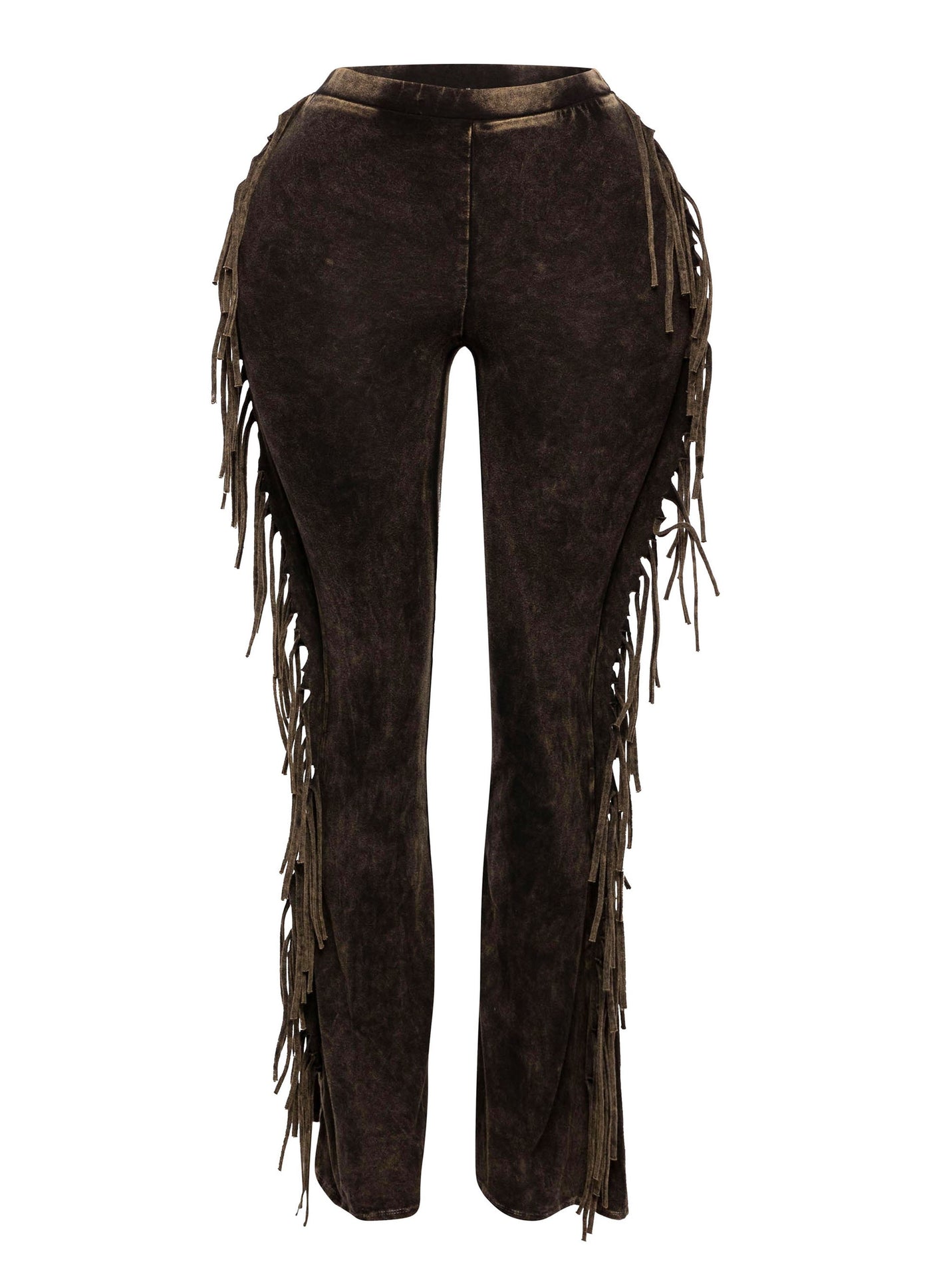 Hot Country Fringe Flares - Brown