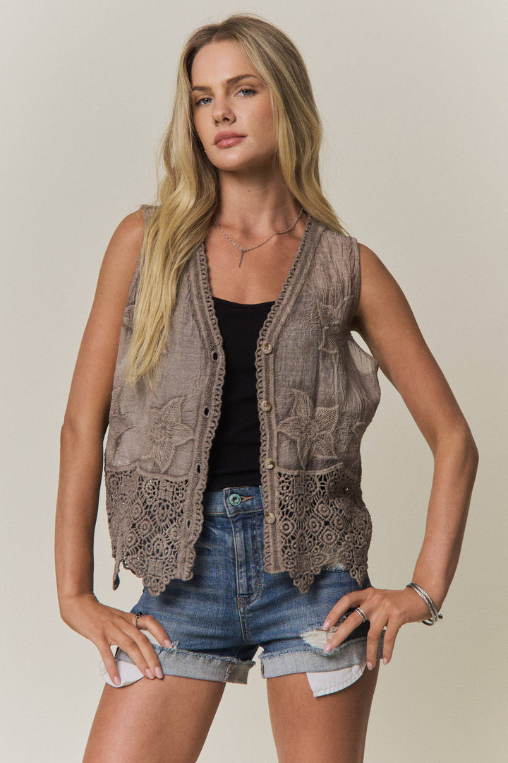 Morning Dew Boho Vest