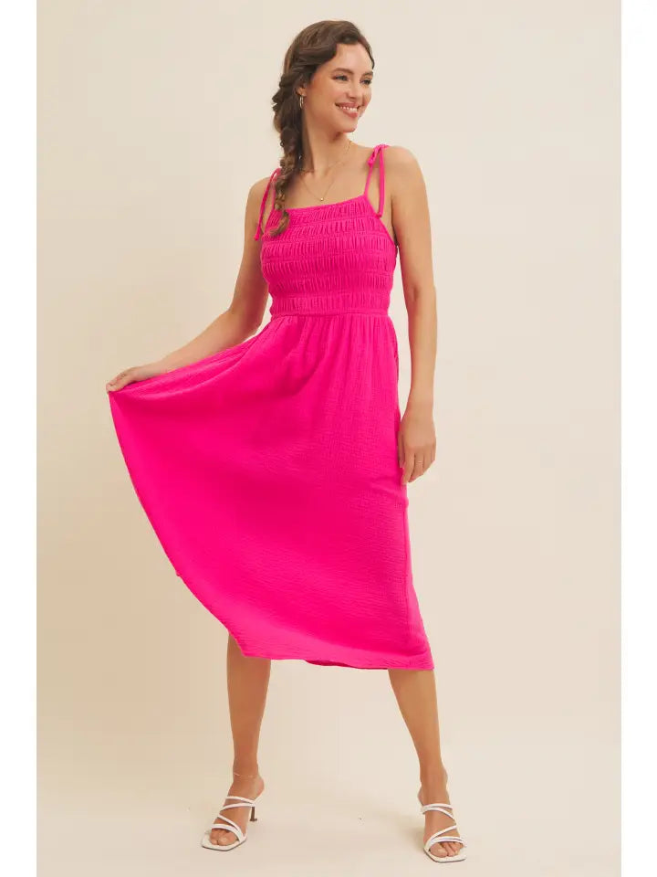 Vibrant Summer Gauze Dress
