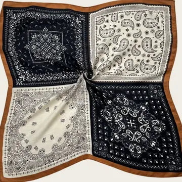 Western Wild Style Leopard &amp; Floral Bandana (2 Colors)