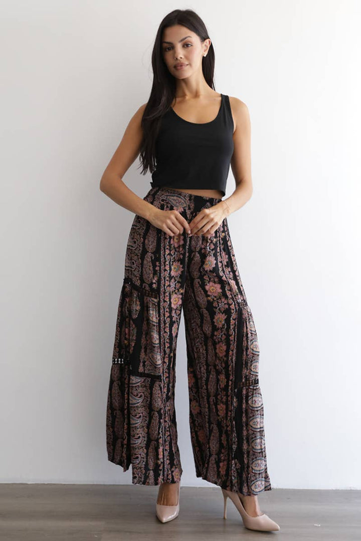 Moonlit Meadow Lace Wide Leg Pants