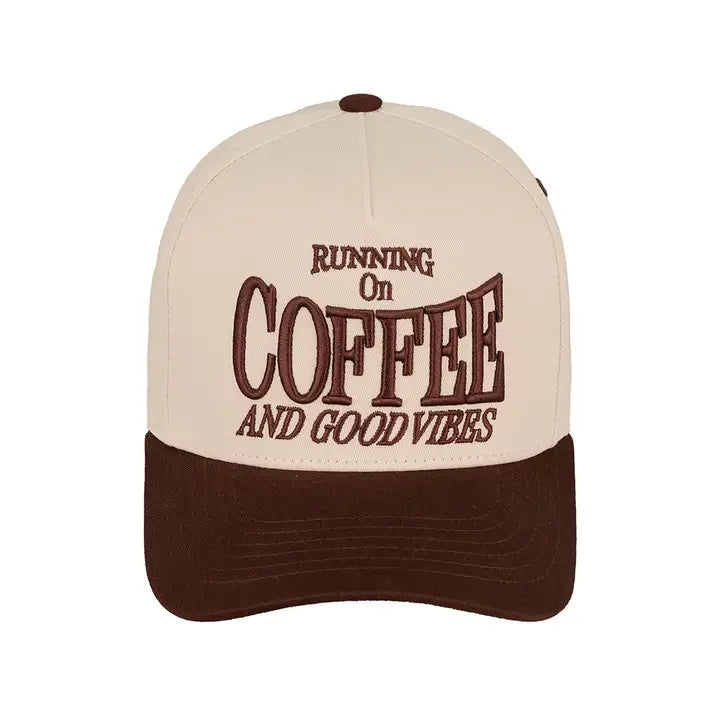 Running On Coffee And Good Vibes Cap
