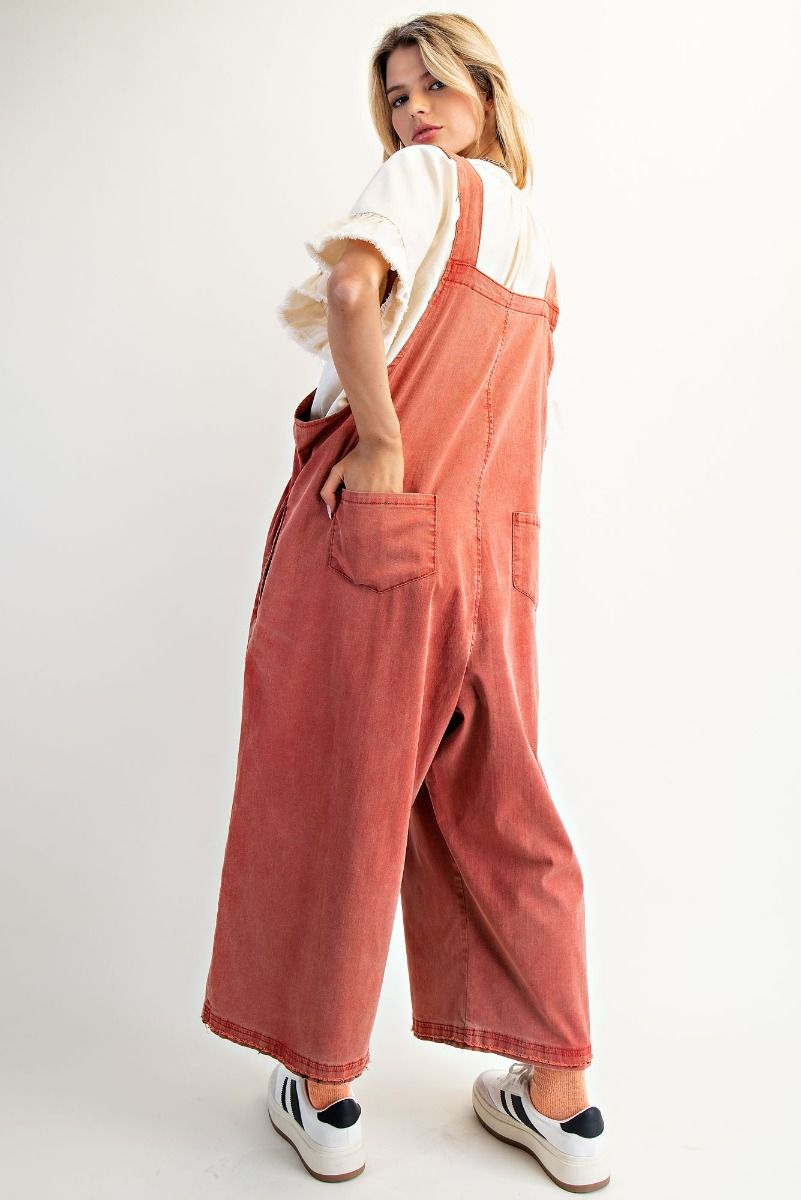 Playful Patch Overalls by Easel-Boho Red