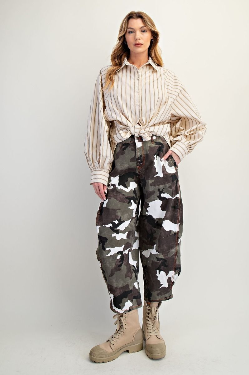 Camo Rocker Barrel Pants