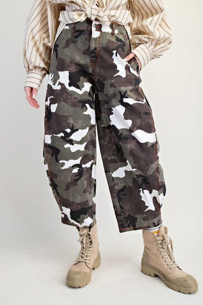 Camo Rocker Barrel Pants