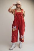 Flower Power Corduroy Overalls