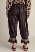 Woods Brown Velvet Capri Pants