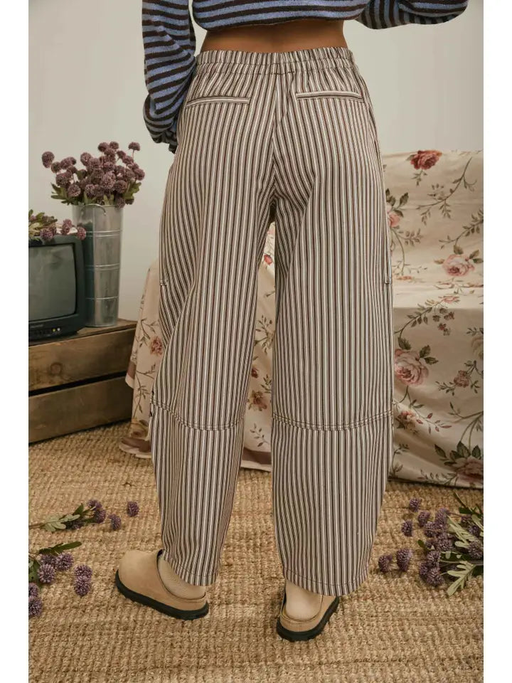 Fall Stripe Wide Leg Pants