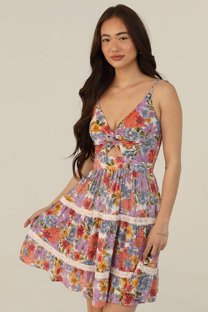 Petal Rain Mini Sundress