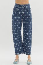Ridged Bow Dark Wash Jeans