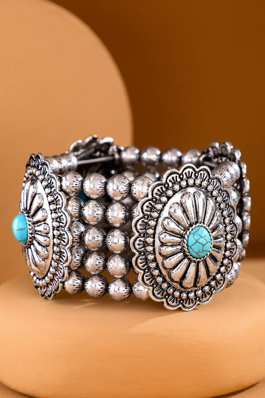 Navajo Concho Stretch Bracelet