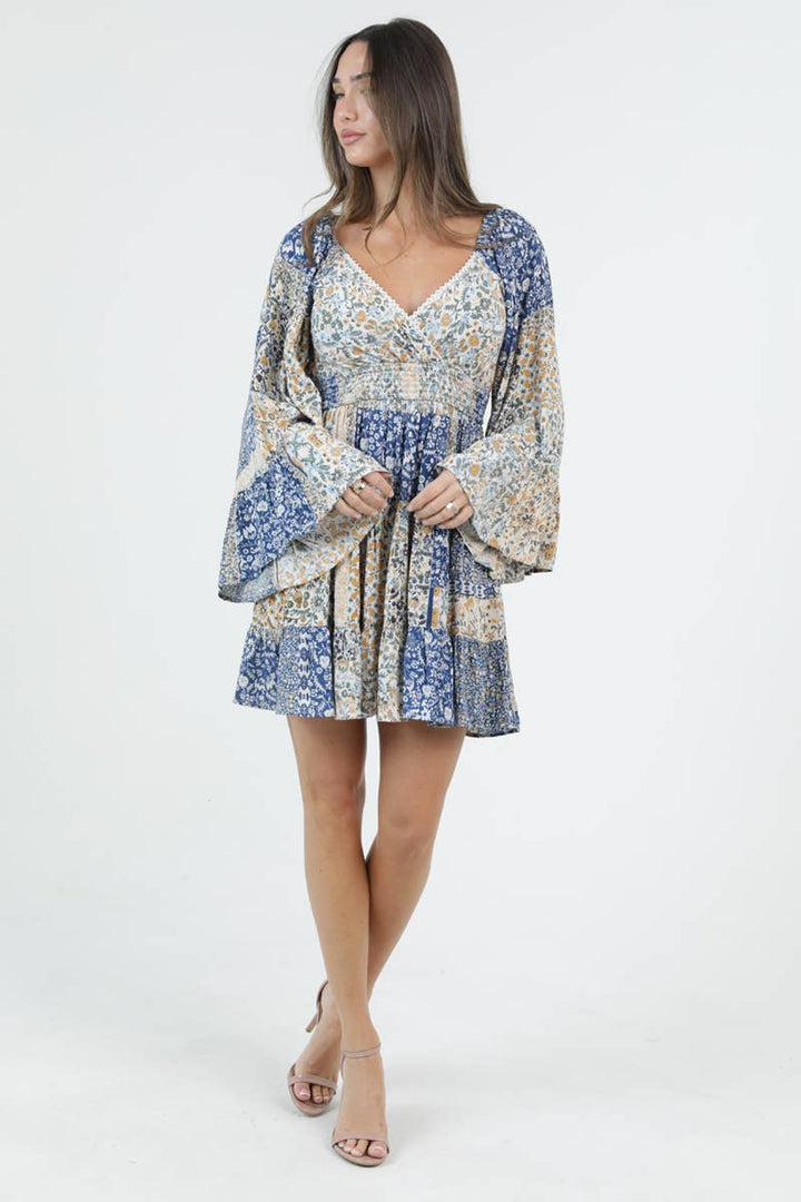 Blue Bell Boho Mini Dress