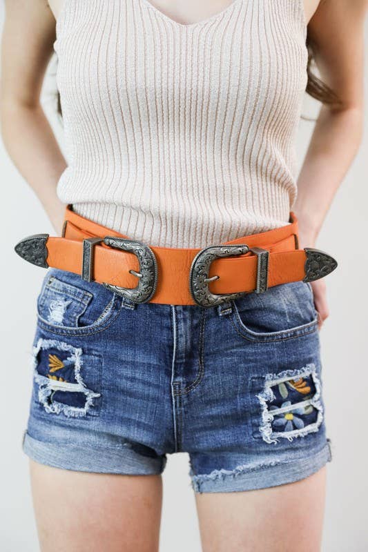Double Western Buckle Belt (2 Colors)