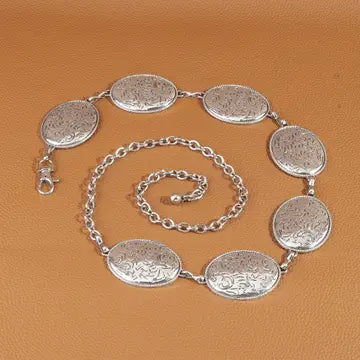 Oval Floral Concho Belt (2 Colors)