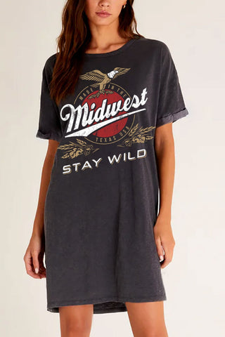 Midwest Stay Wild Tshirt Dress